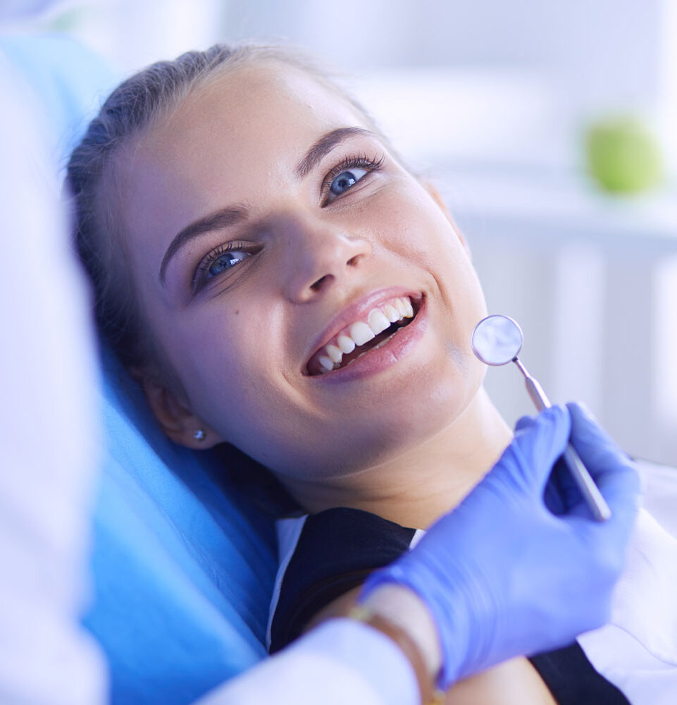 teeth whitening patient smiling